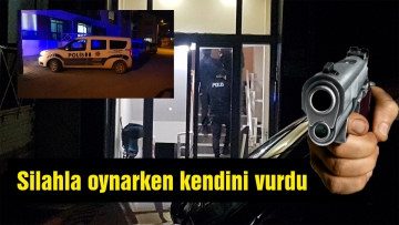 Silahla oynarken kendini vurdu