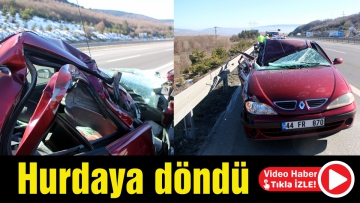 TIR'a arkadan çarptı