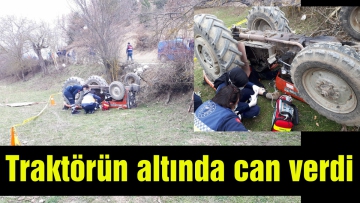 Traktörün altında can verdi