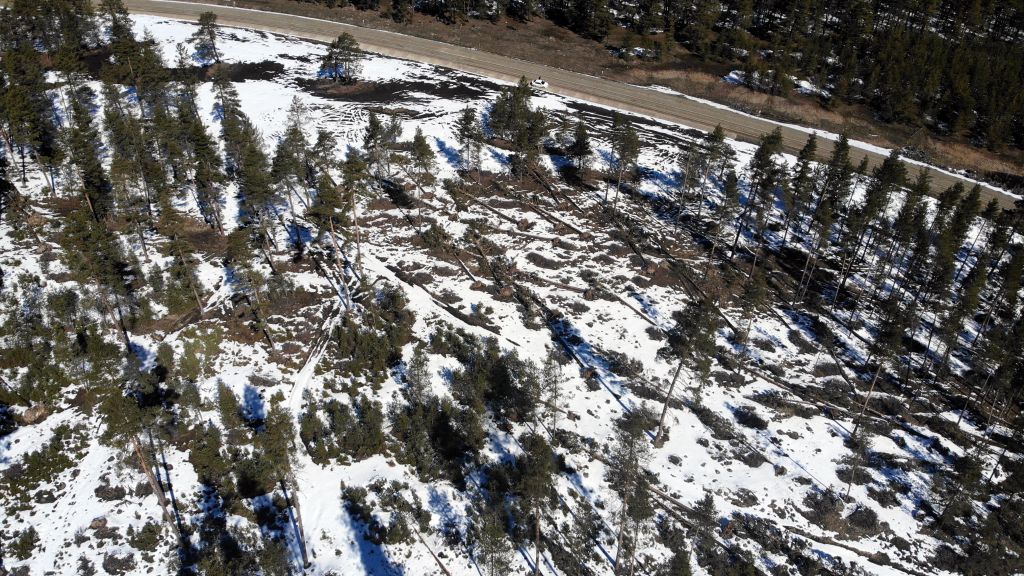 Fırtına yıktı geçti