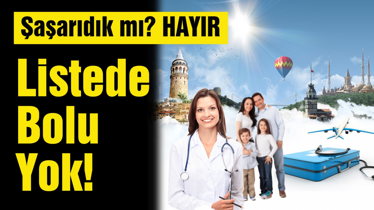 Sağlık turizmi merkezleri listesinde Bolu yok