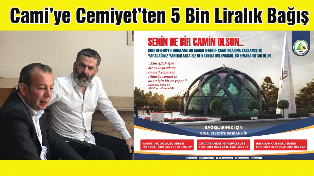 Cami'ye Cemiyet'ten 5 Bin Liralık Bağış