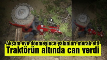 Traktörün altında can verdi