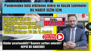 İşte tüm yönleri ile ‘Hızlı Destek Programı'
