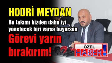 Görevi yarın bırakırım