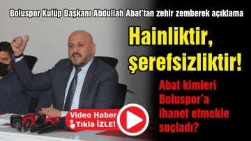Hainliktir, şerefsizliktir!