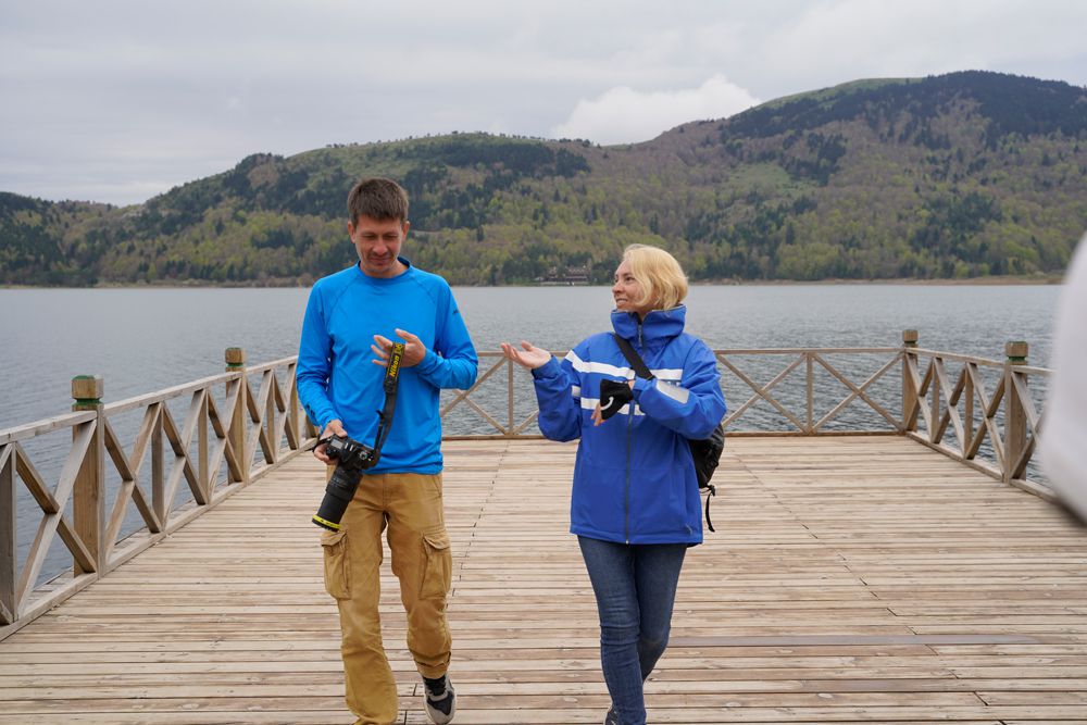 Abant'ın tadını Rus turistler çıkarıyor