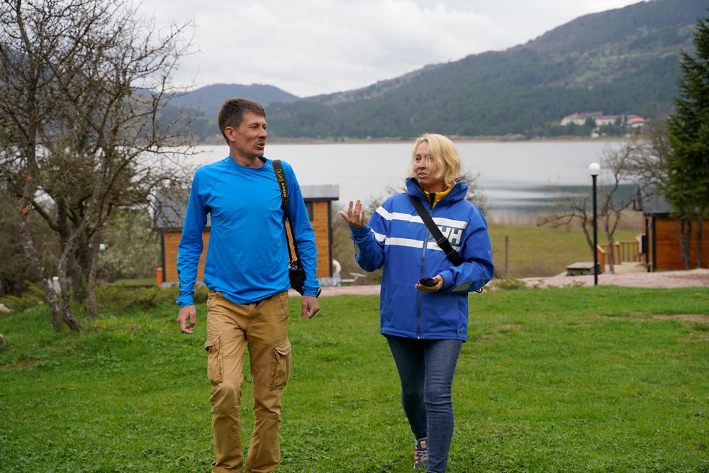 Abant'ın tadını Rus turistler çıkarıyor