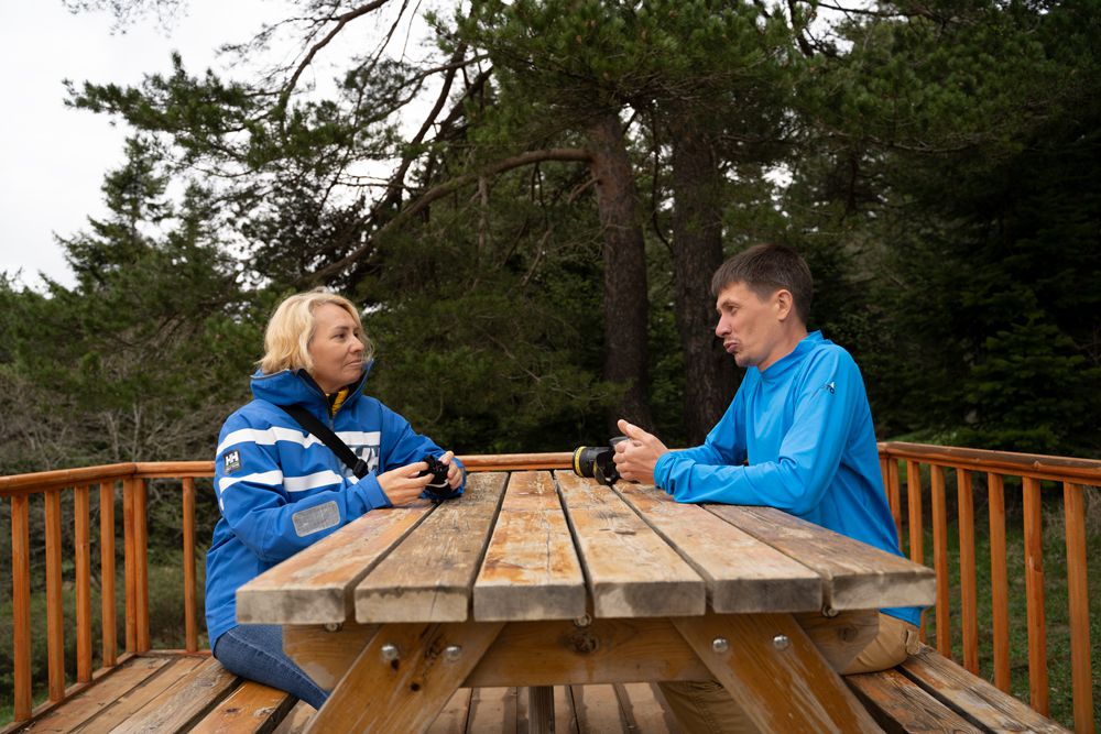 Abant'ın tadını Rus turistler çıkarıyor