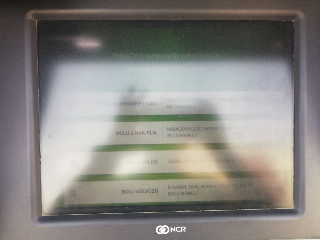 Garanti ATM'ler çalışmıyor