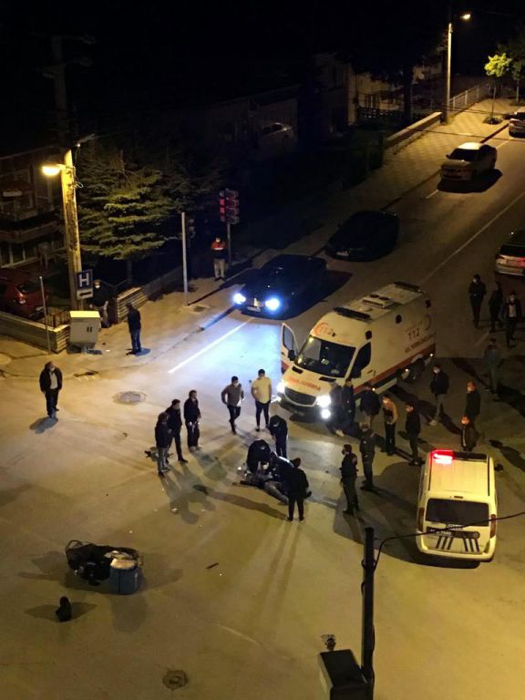 Yolun ortasında can verdi