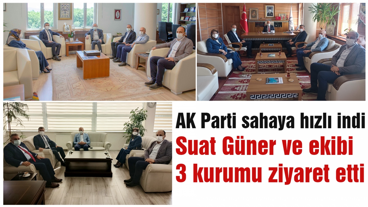 AK Parti'den üç kuruma ziyaret