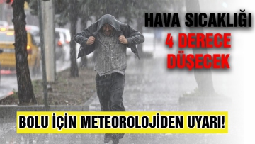 Bolu için Meteoroloji'den uyarı 