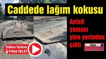 Caddeden lağım akıyor