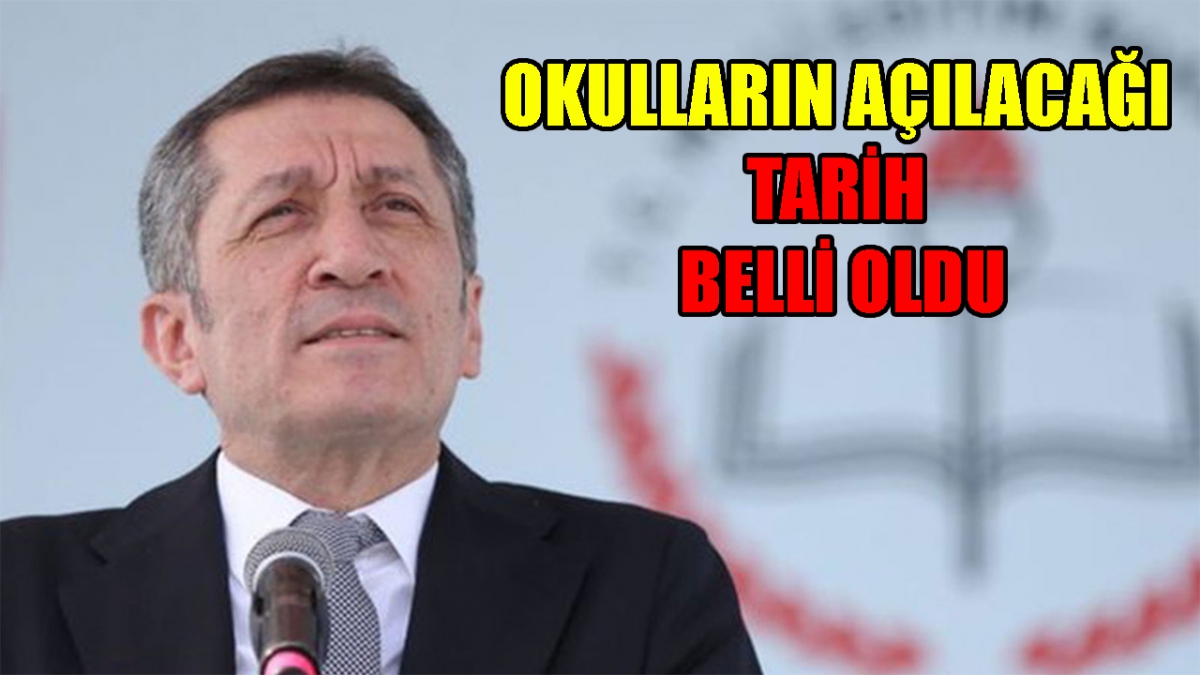 Okulların açılacağı tarih belli oldu