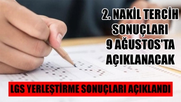 LGS yerleştirme sonuçları açıklandı 