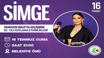 Pop müziğin sevilen ismi Simge Sağın Bolu'da konser verecek