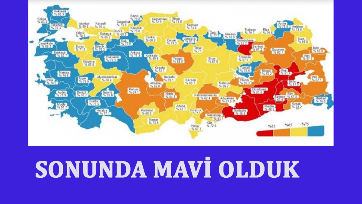 Bolu sonunda mavi oldu
