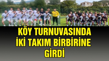 Köy turnuvasında iki takım birbirine girdi