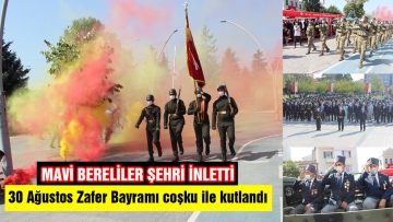 Mavi bereliler şehri inletti