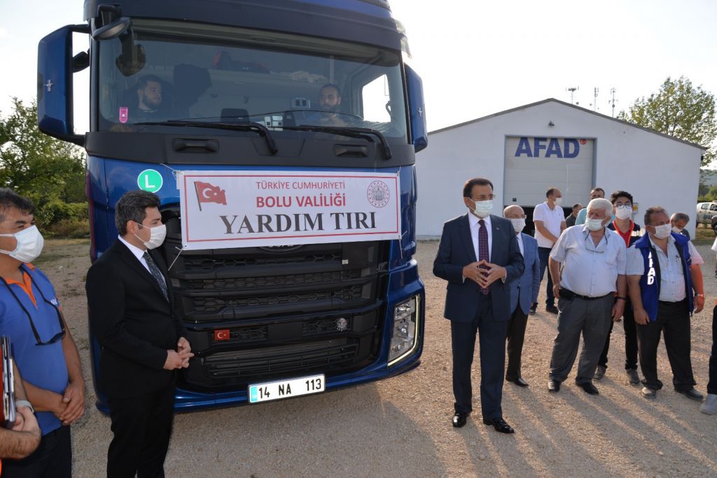 Ayni yardım tırı Kastamonu'ya gönderildi