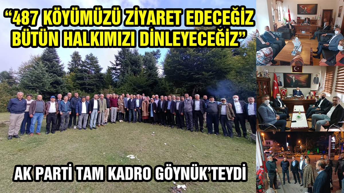 AK Parti tam kadro Göynük'teydi