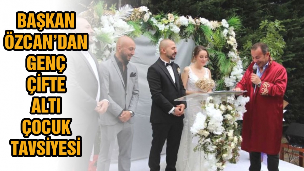 Başkan Özcan'dan genç çiftten 6 çocuk istedi