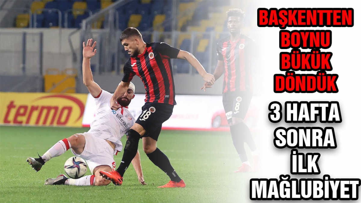 Başkentten boynu bükük döndük