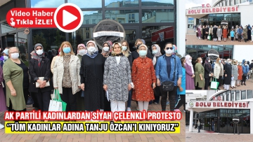 Belediye önünde siyah çelenkli protesto  