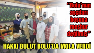 Hakkı Bulut Bolu'da mola verdi
