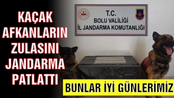 Kaçak Afganların zulasını jandarma patlattı