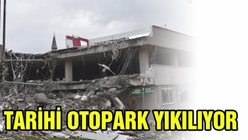 Tarihi otopark yıkılıyor  