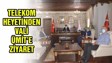 Telekom heyetinden Vali Ümit'e ziyaret