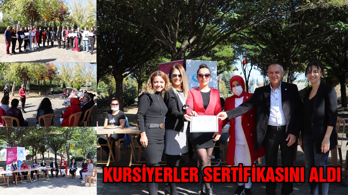 Kursiyerler sertifikalarını aldı
