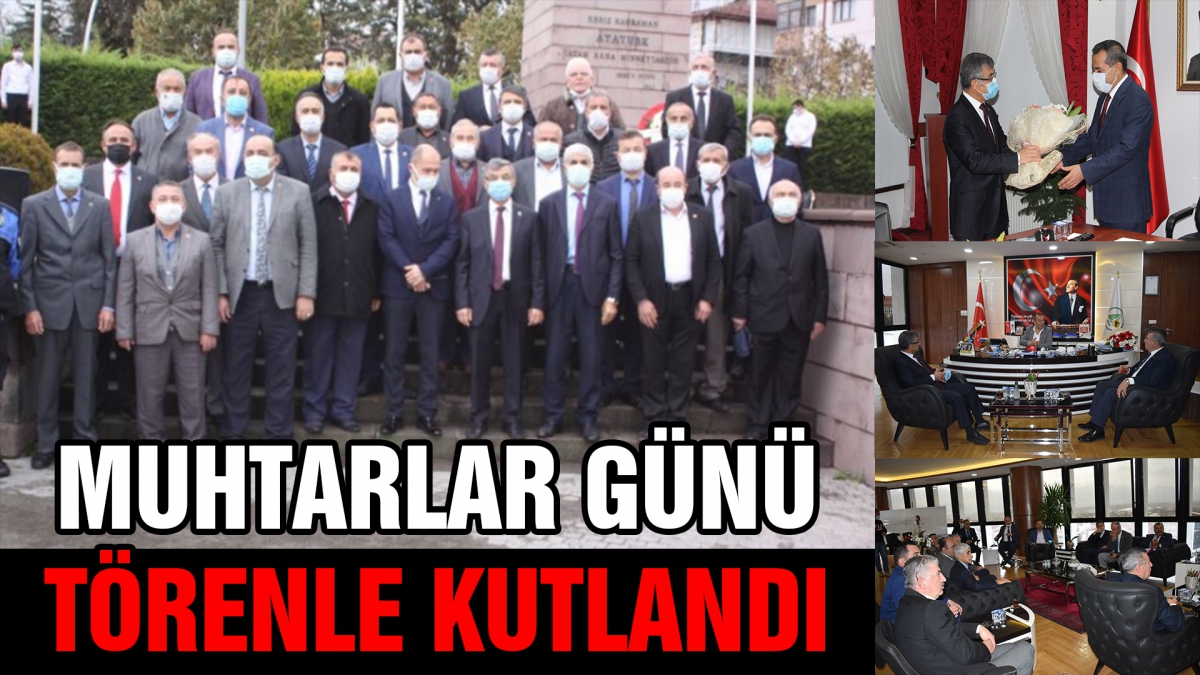 Muhtarlar günü törenle kutlandı