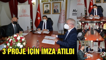 3 proje için imza atıldı