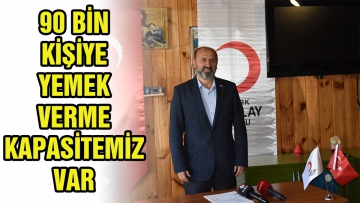 90 bin kişiye yemek verme kapasitemiz var