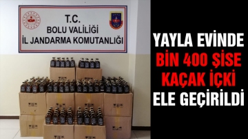 Bin 400 şişe kaçak viski ele geçirildi