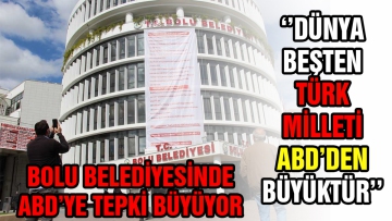 Bolu Belediyesi'nde ABD'ye tepki büyüyor