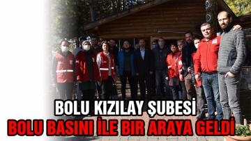 Bolu Kızılay Şubesi Bolu Basını ile bir araya geldi