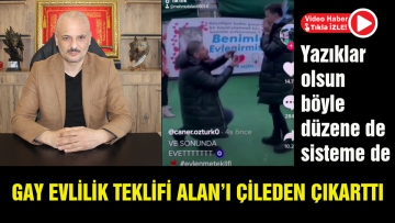 Gay evlilik teklifi Alan'ı çileden çıkarttı
