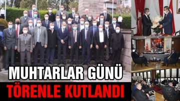 Muhtarlar günü törenle kutlandı