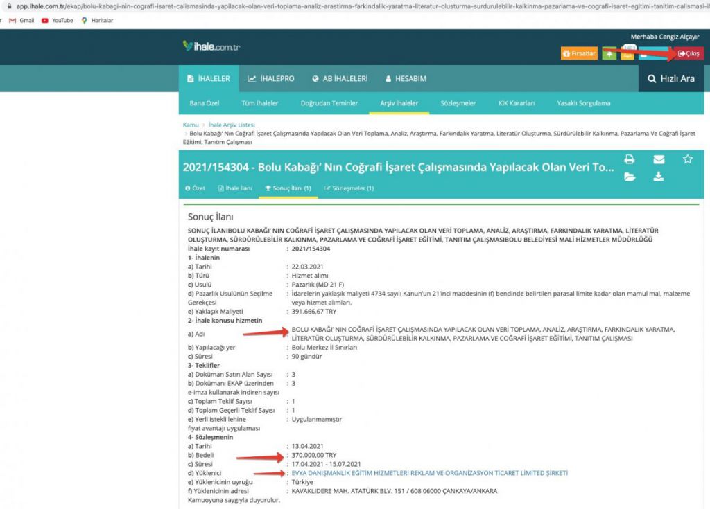 Belediyeden ihale aldı partisinden istifa etti