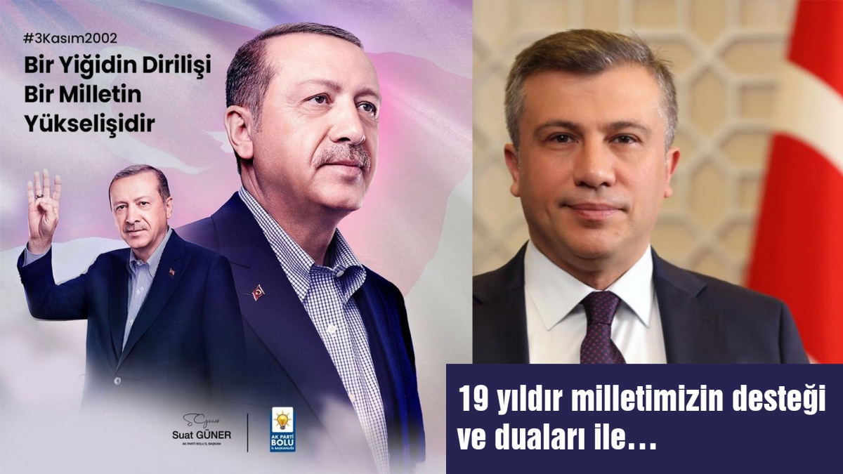 19 yıldır milletimizin desteği ve duaları ile…