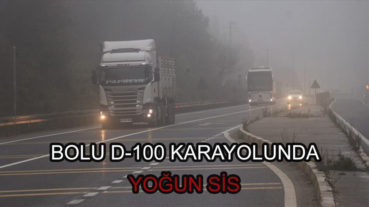 Bolu'da sis etkisini sürdürüyor