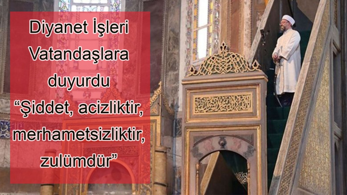 Diyanet İşleri  Vatandaşlara  duyurdu 