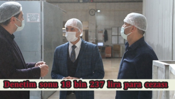 Denetim sonu 18 bin 237 lira para cezası