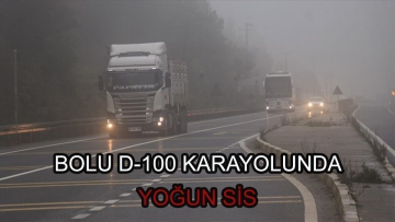 Bolu'da sis etkisini sürdürüyor
