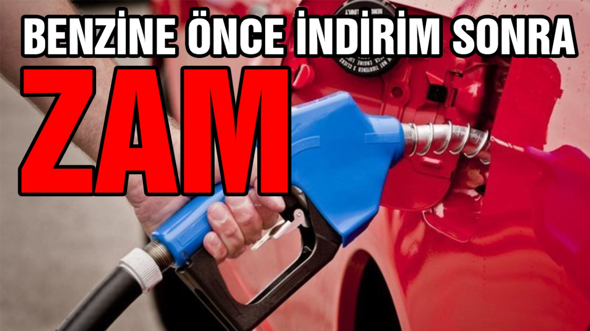 Önce indirim sonra zam!