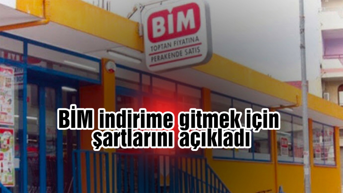 BİM indirime gitmek için şartlarını açıkladı
